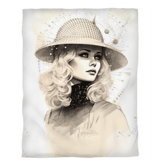 Artistic Duvet Cover - Sketching Spirit Design