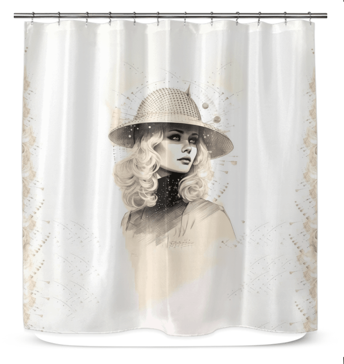 Sketching Spirit Shower Curtain - Beyond T-shirts