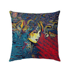 Sketching Style Outdoor Pillow - Weatherproof Cushion