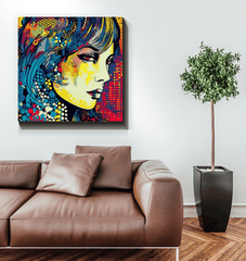 Art Gallery Inspired Sketch Canvas Art.