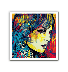 Elegant Wrapped Canvas with Sketch Art.