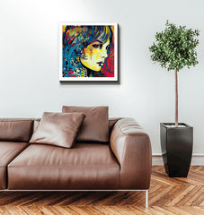 Decorative Sketch Style Canvas Artwork.
