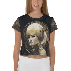 Sketching Success All-Over Print Crop Tee - Beyond T-shirts