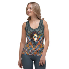 Sketchy Strokes Sublimation Cut & Sew Tank Top - Beyond T-shirts