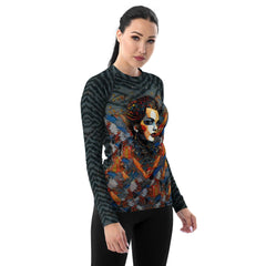 Sketchy Strokes Women's Rash Guard - Beyond T-shirts