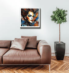 Vibrant and colorful Sketchy Strokes Canvas art for home decor