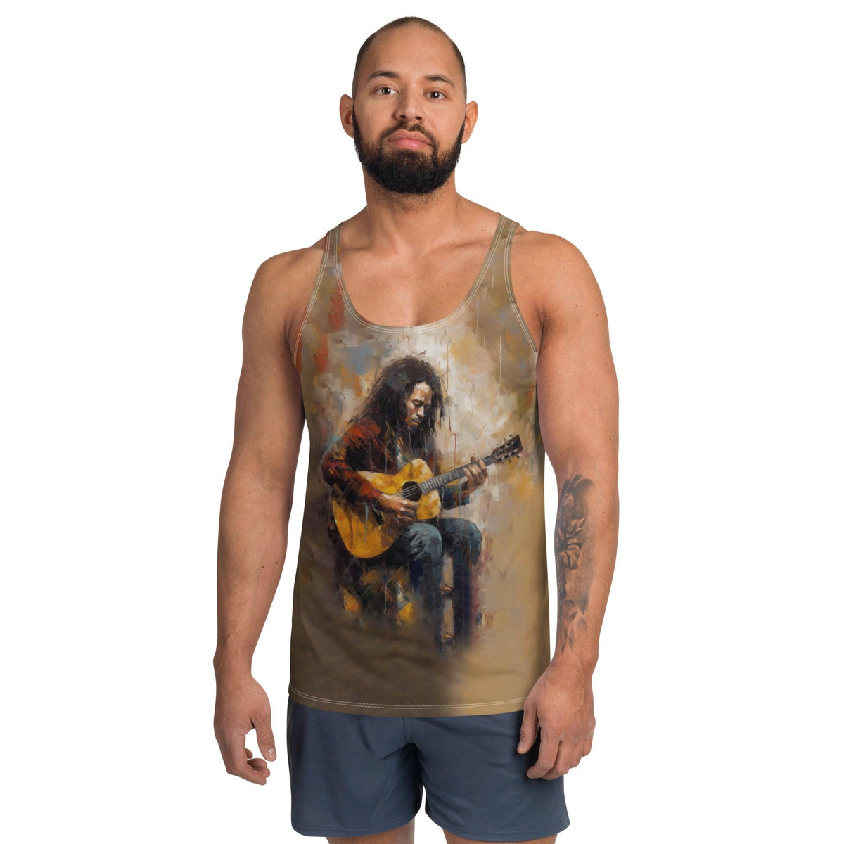 Sonic Serenade Men's Tank Top on model