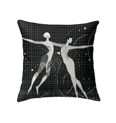 Elegant indoor pillow with balletic style for luxurious comfort.