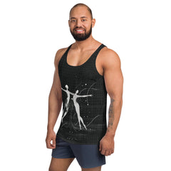 Men's tank top with balletic design details