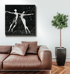 Decorative Ballet Style Wrapped Canvas