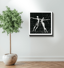 Contemporary Ballet Dancer Canvas Design