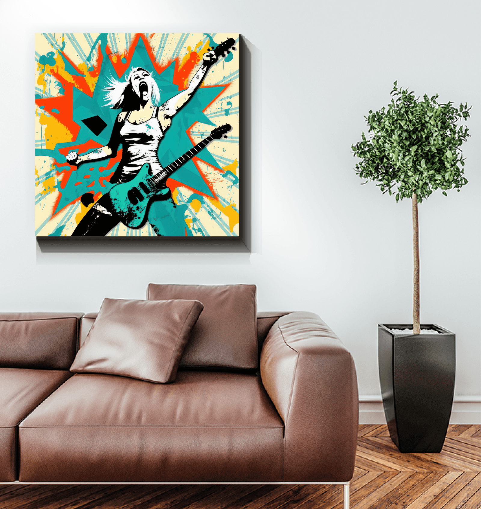 Soul stirring guitar riffs wrapped canvas - Beyond T-shirts