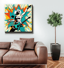 Soul stirring guitar riffs wrapped canvas - Beyond T-shirts