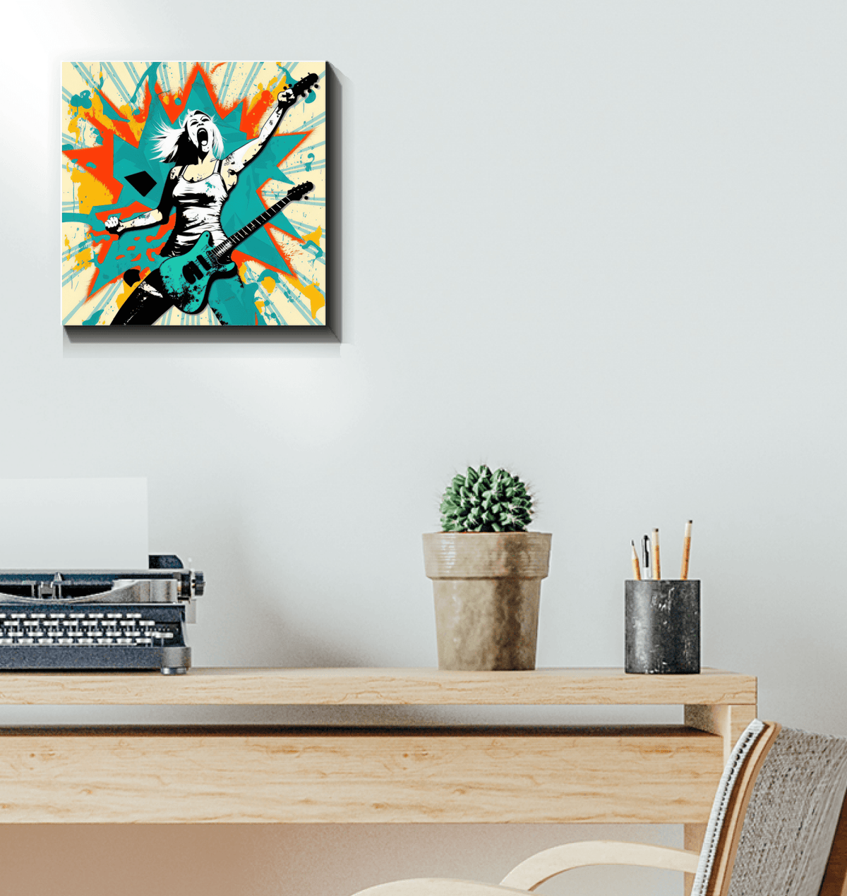 Soul stirring guitar riffs wrapped canvas - Beyond T-shirts