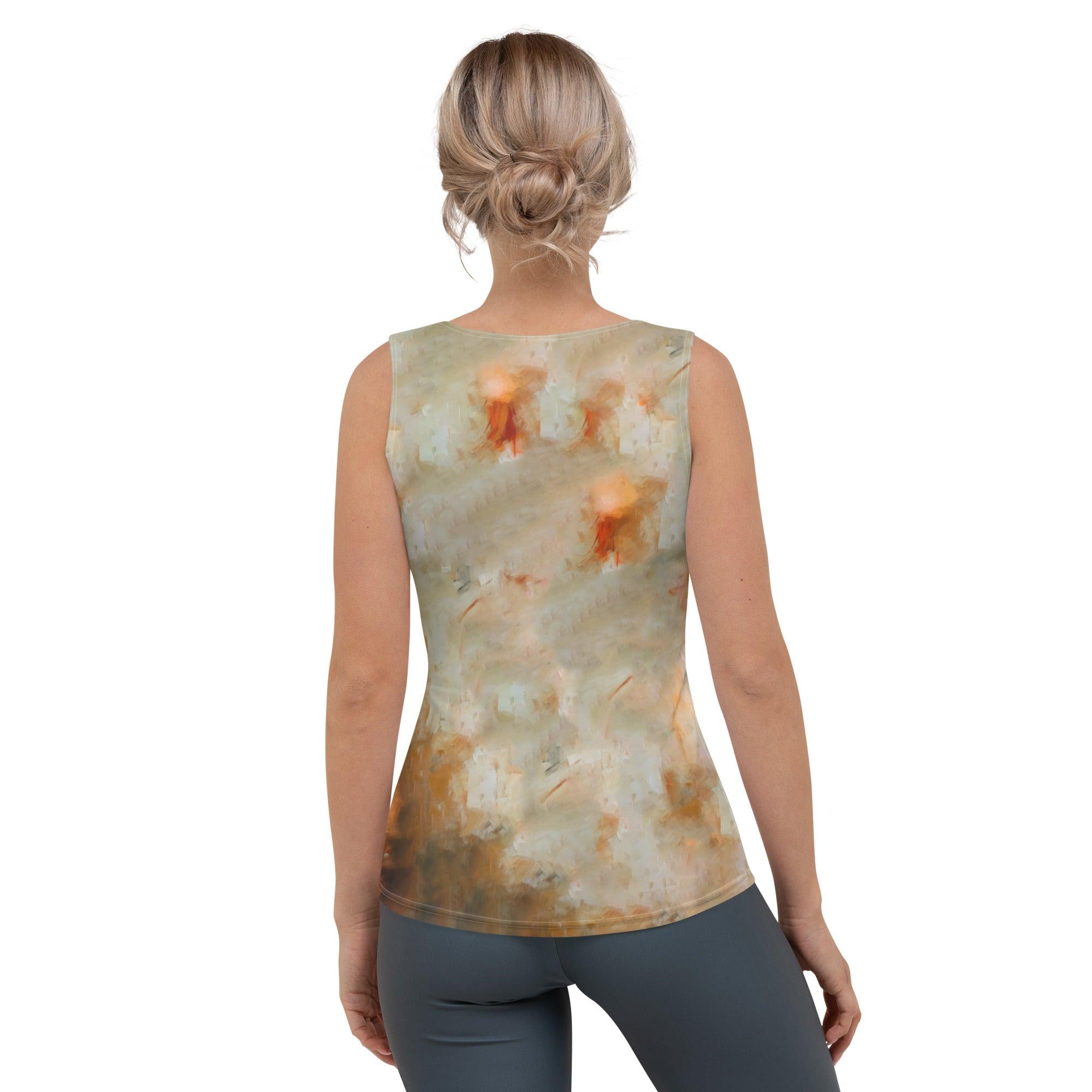 Soulful Brushwork Sublimation Cut & Sew Tank Top - Beyond T-shirts