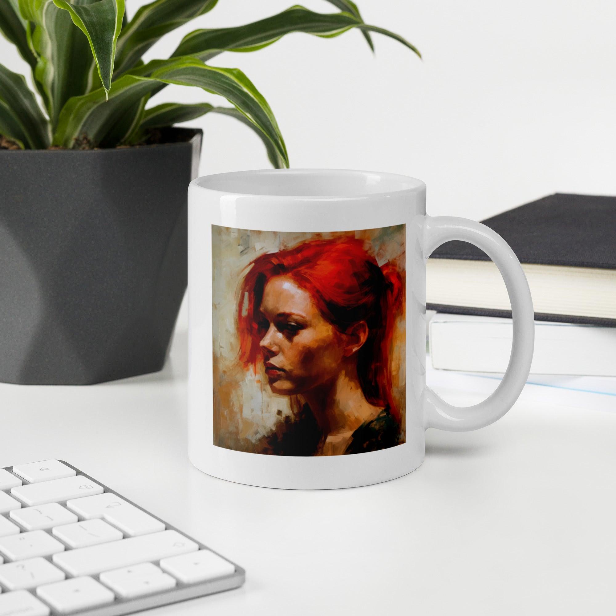 Soulful Brushwork White glossy mug - Beyond T-shirts