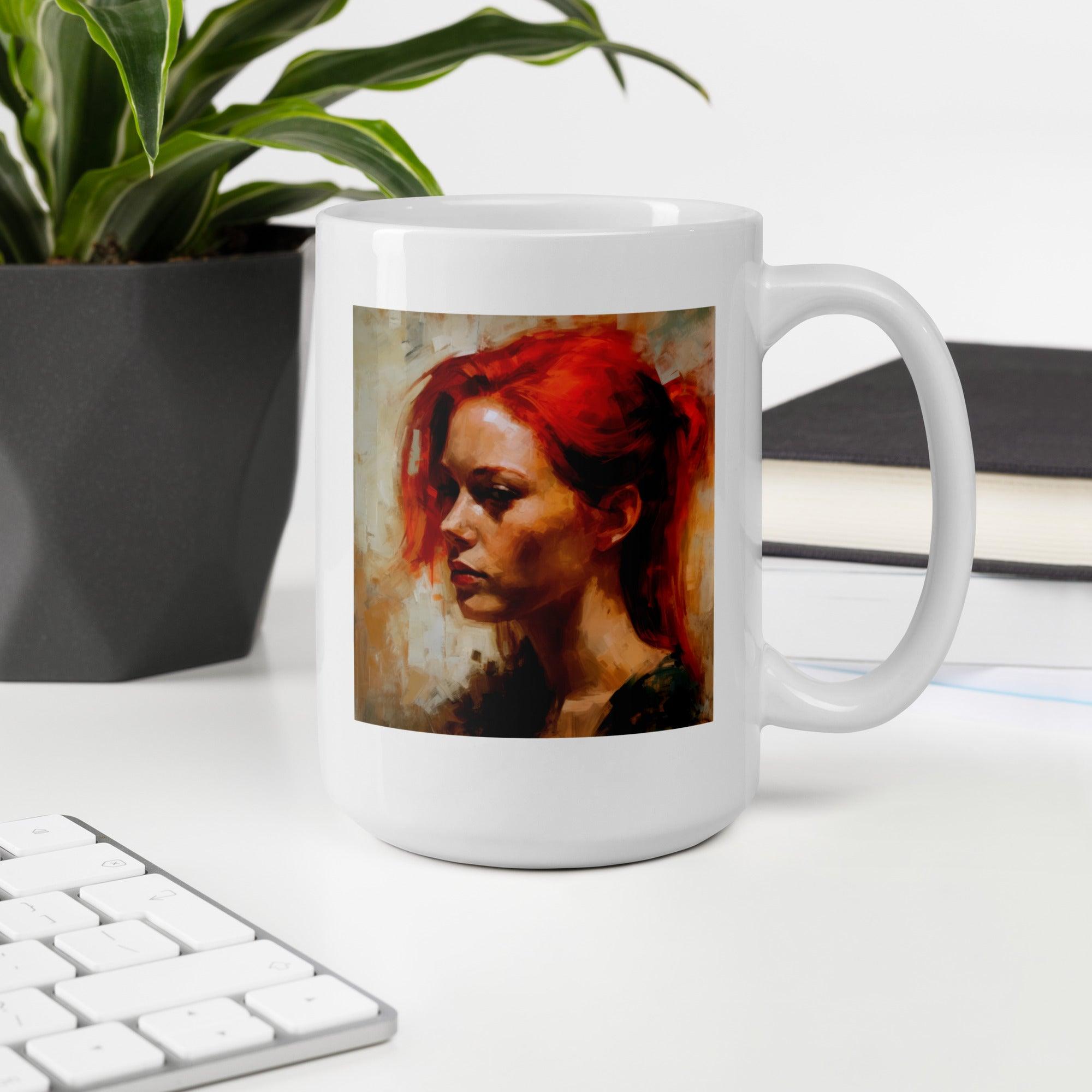 Soulful Brushwork White glossy mug - Beyond T-shirts