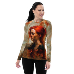 Soulful Brushwork Women's Rash Guard - Beyond T-shirts