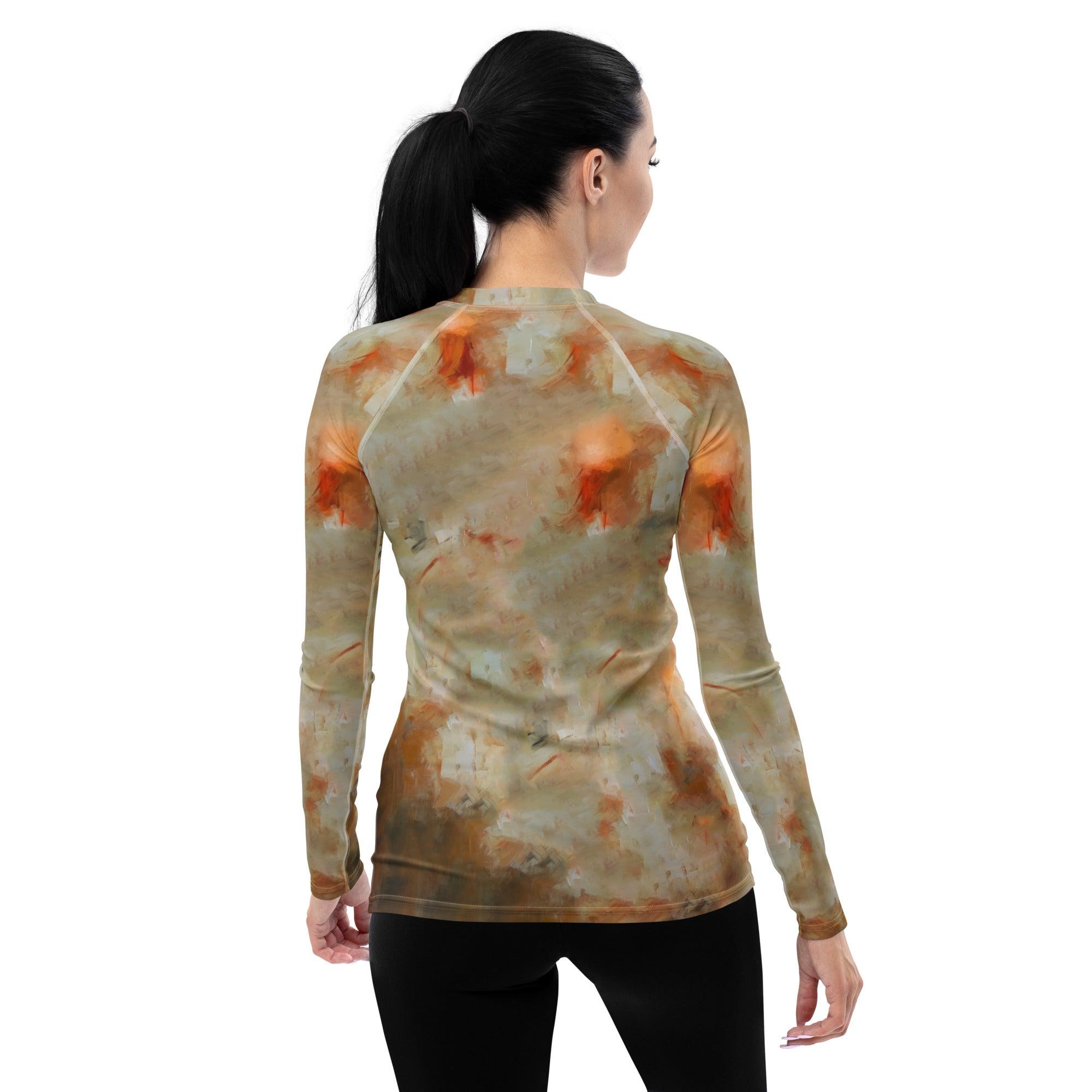 Soulful Brushwork Women's Rash Guard - Beyond T-shirts