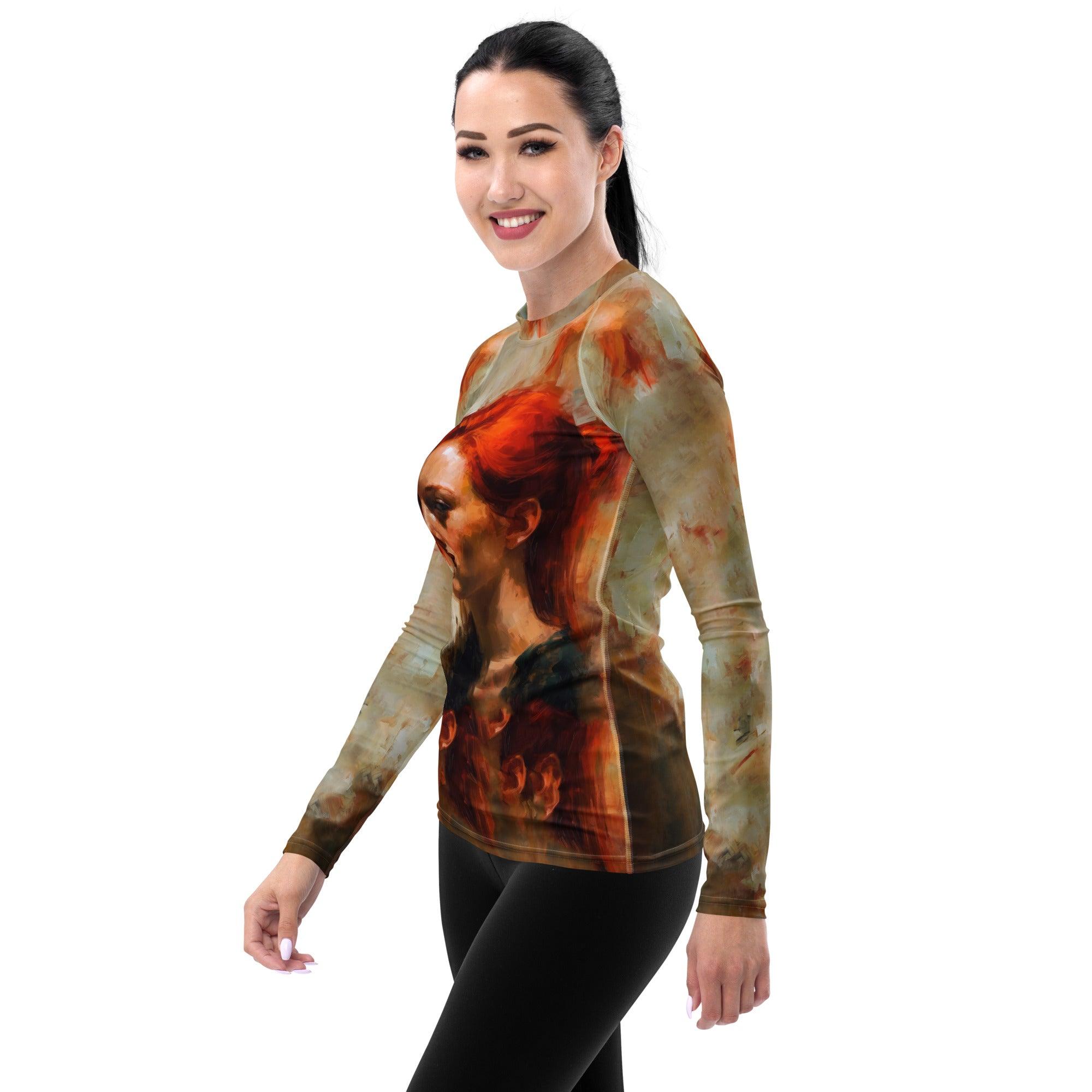 Soulful Brushwork Women's Rash Guard - Beyond T-shirts