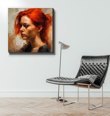 Soulful brushwork masterpiece on canvas for aesthetic room decor