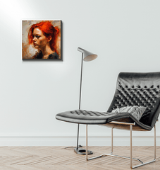 Soulful brushwork art on canvas, perfect for office decor
