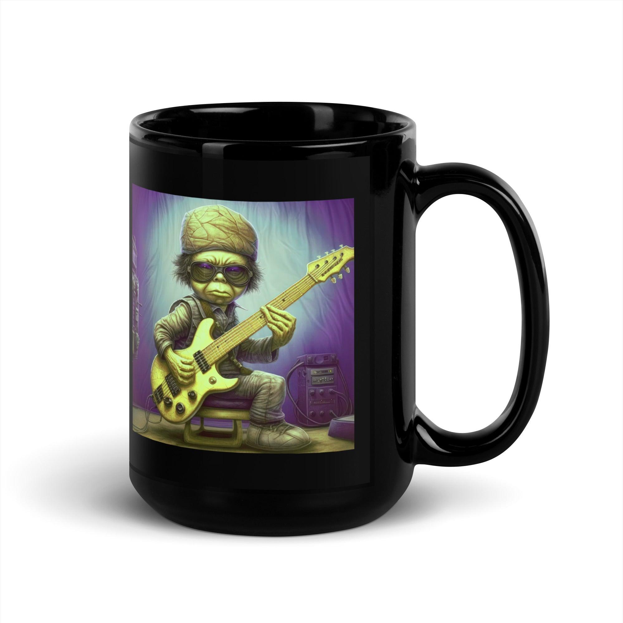 Soulful Solitude Black Glossy Mug - Beyond T-shirts