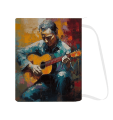 Soulful Strokes patterned laundry bag showcasing vibrant, artistic designs.