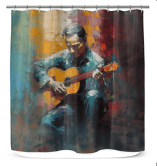 Soulful Strokes Shower Curtain - Beyond T-shirts