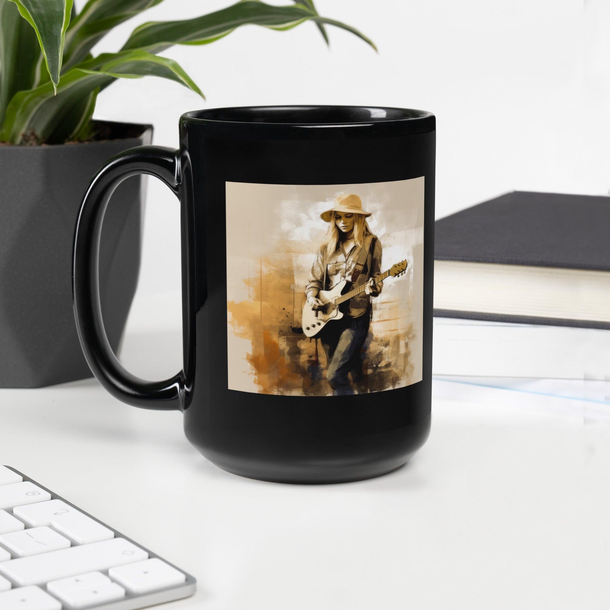 Soulful Transitions Black Glossy Mug - Beyond T-shirts