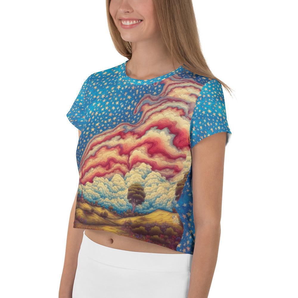 Sovereign Visions All-Over Print Crop Tee - Beyond T-shirts