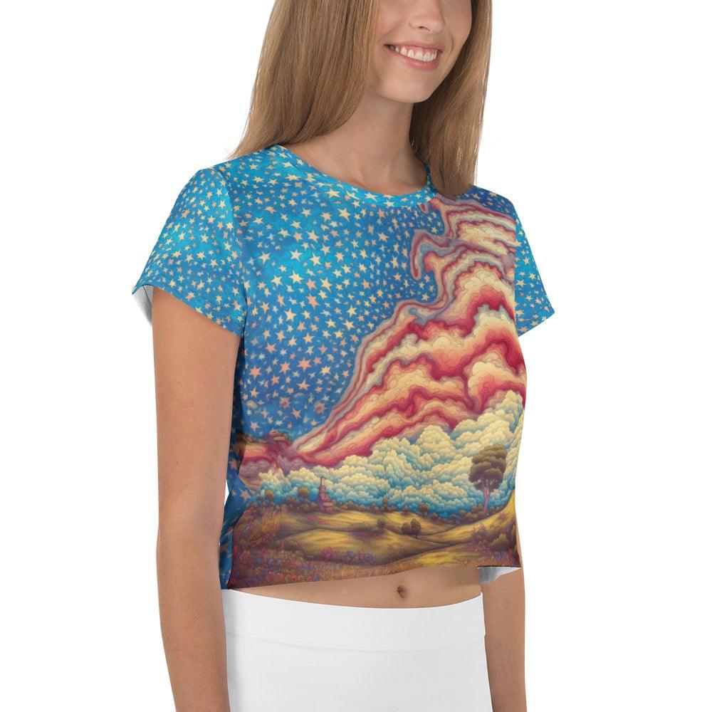 Sovereign Visions All-Over Print Crop Tee - Beyond T-shirts