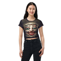 Spectral Symphony All-Over Print Crop Tee - Beyond T-shirts