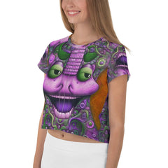 Spectral Symphony All-Over Print Crop Tee - Beyond T-shirts