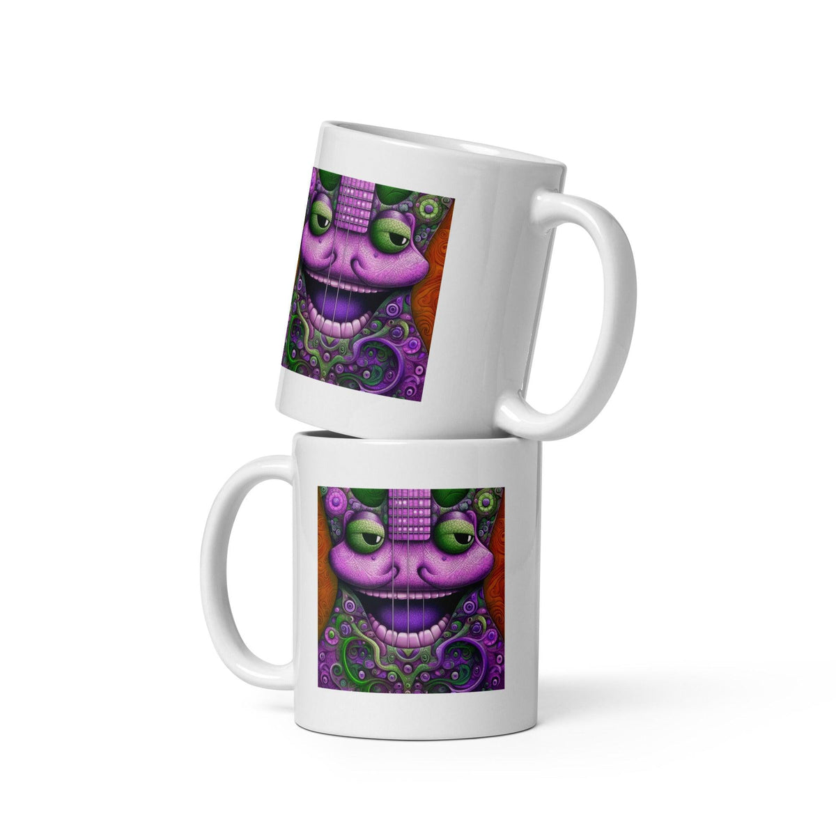 Spectral Symphony White Glossy Mug - Beyond T-shirts