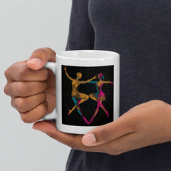 Spirited Feminine Dance Flair White Glossy Mug - Beyond T-shirts
