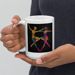 Spirited Feminine Dance Flair White Glossy Mug - Beyond T-shirts
