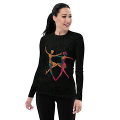 Spirited Feminine Dance Flair Women's Rash Guard - Beyond T-shirts