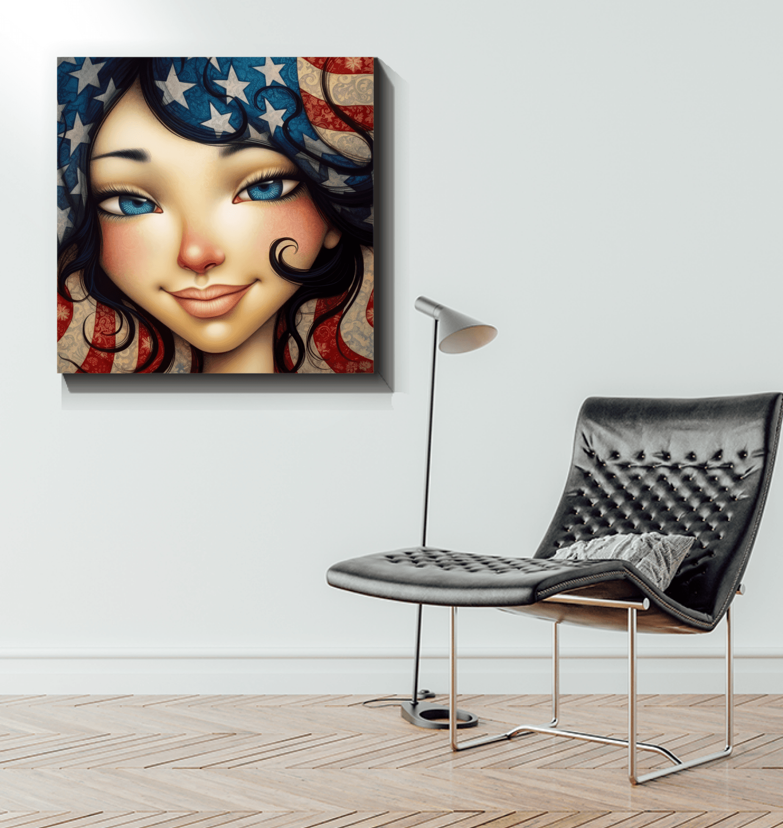 Star Spangled Splendor Wrapped Canvas - Beyond T-shirts