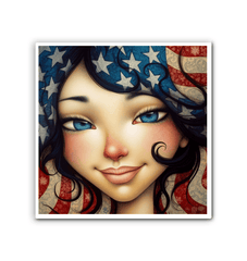 Star Spangled Splendor Wrapped Canvas - Beyond T-shirts