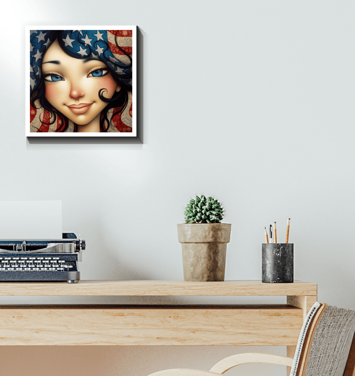 Star Spangled Splendor Wrapped Canvas - Beyond T-shirts