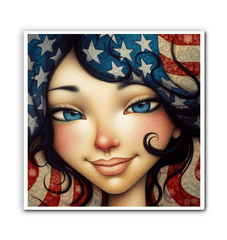 Star Spangled Splendor Wrapped Canvas - Beyond T-shirts