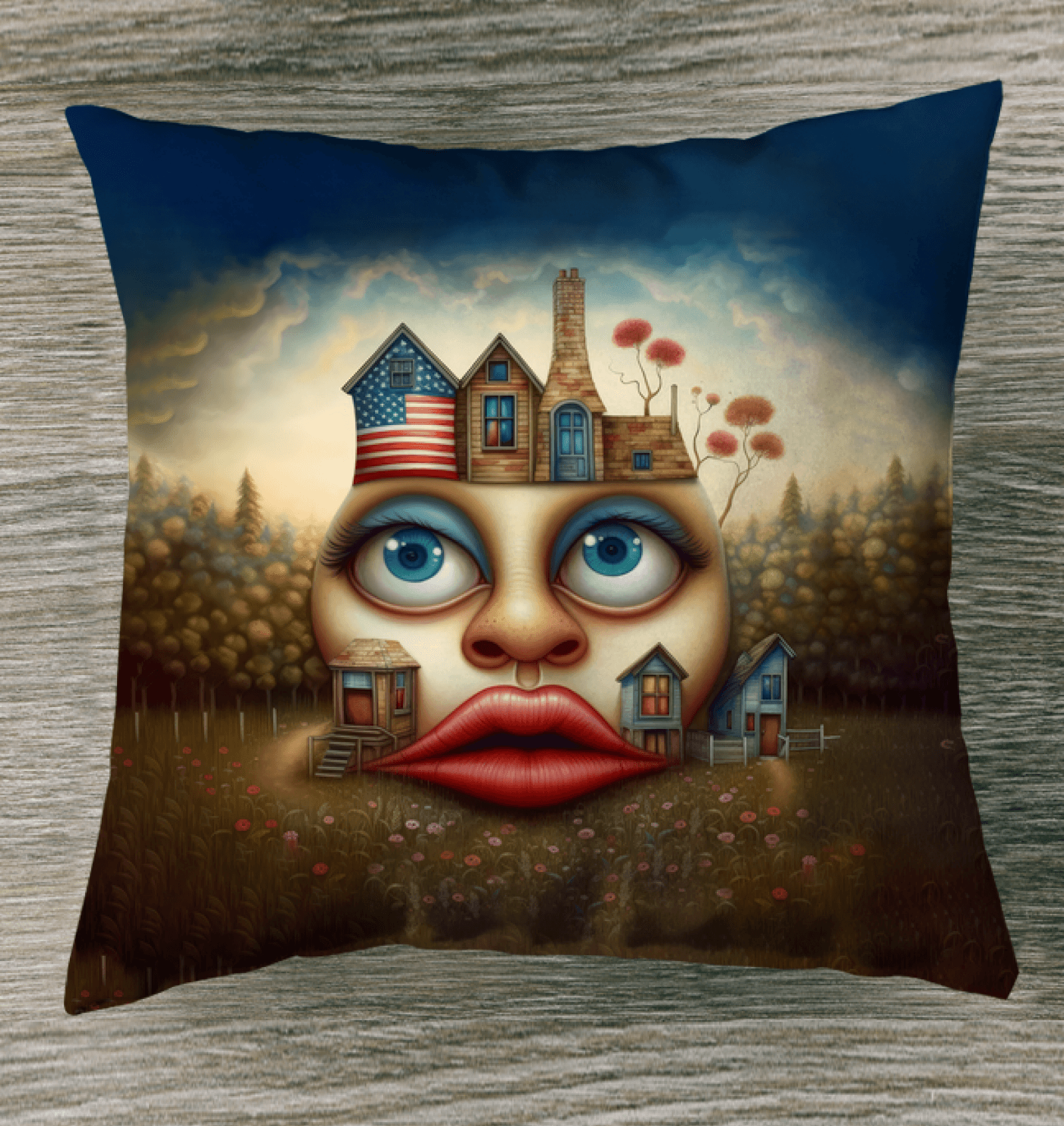 Stars, Stripes, And Sparklers Outdoor Pillow - Beyond T-shirts