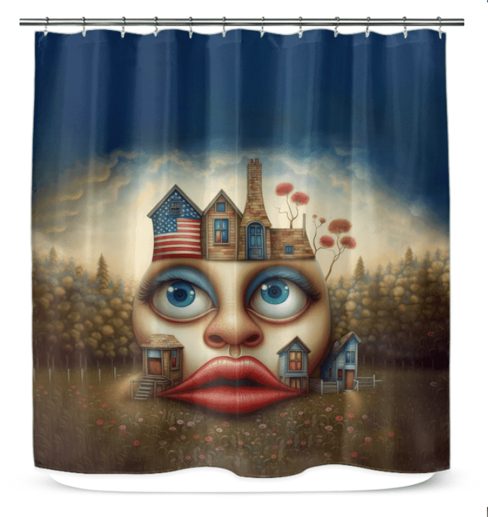 Stars, Stripes, And Sparklers Shower Curtain - Beyond T-shirts