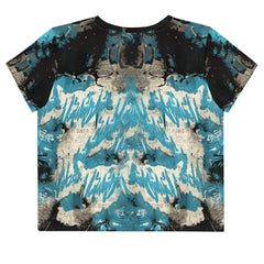 Stay Focused, Stay Fierce All-Over Print Crop Tee - Beyond T-shirts