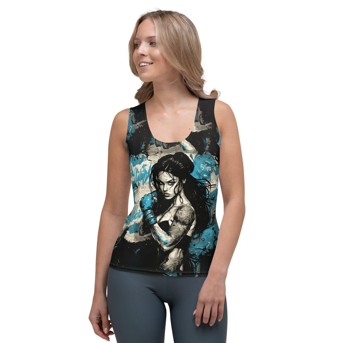 Stay Focused, Stay Fierce Sublimation Cut & Sew Tank Top - Beyond T-shirts