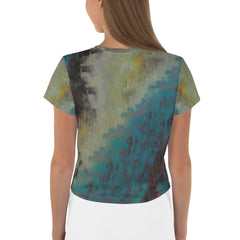 String Serenade All-Over Print Crop Tee - Beyond T-shirts