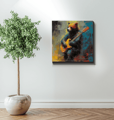 Close-up of String Serenade Wrapped Canvas wall art.