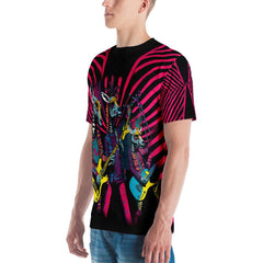 Stripes and riffs harmonize men's t-shirt - Beyond T-shirts