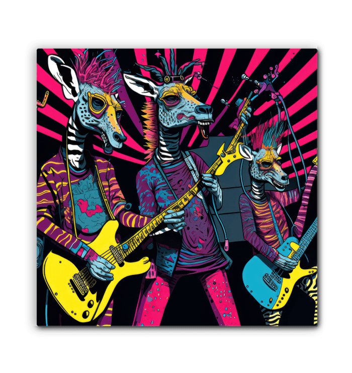 Stripes and riffs harmonize wrapped canvas - Beyond T-shirts